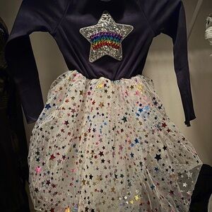 Lola + The Boys Rainbow Star Dress